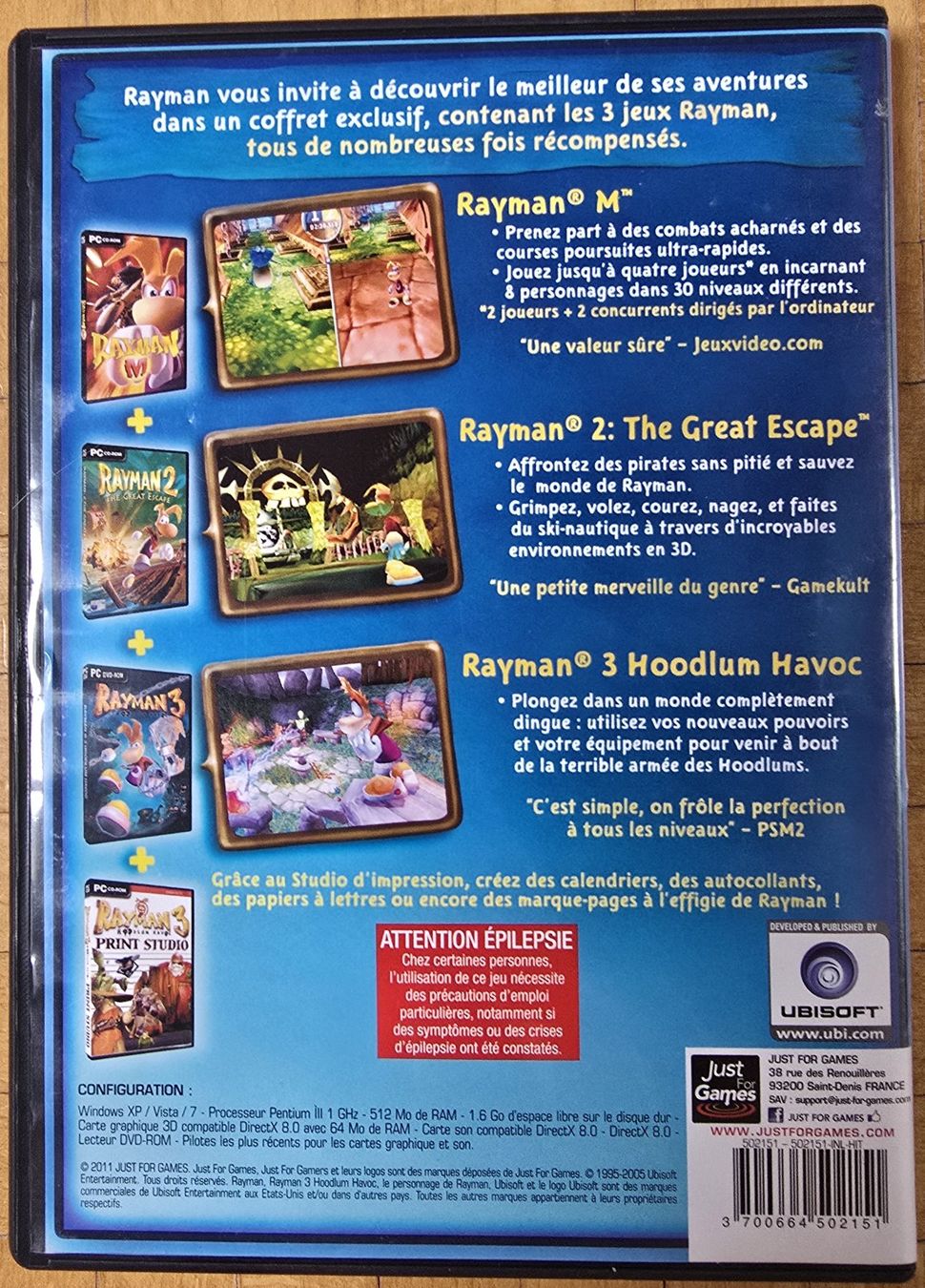 Microsoft Giochi: PC : Rayman - Collection – Usato da Froideville venduto da xXSebastienXx 1