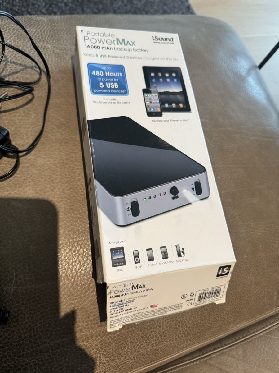 Caricatori & Batterie: Portable powermax backup battery – Usato da Münchenstein venduto da ArleneLM