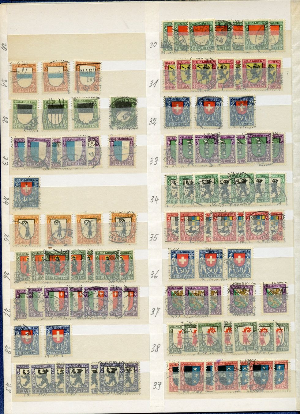 Alle Briefmarken: 1 Sammlung Pro Juventute – Gebraucht aus Steffisburg von Sorbas 1