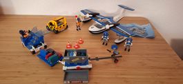 Playmobil Polizei Flugzeug  und Flughafen Set guter Zustand