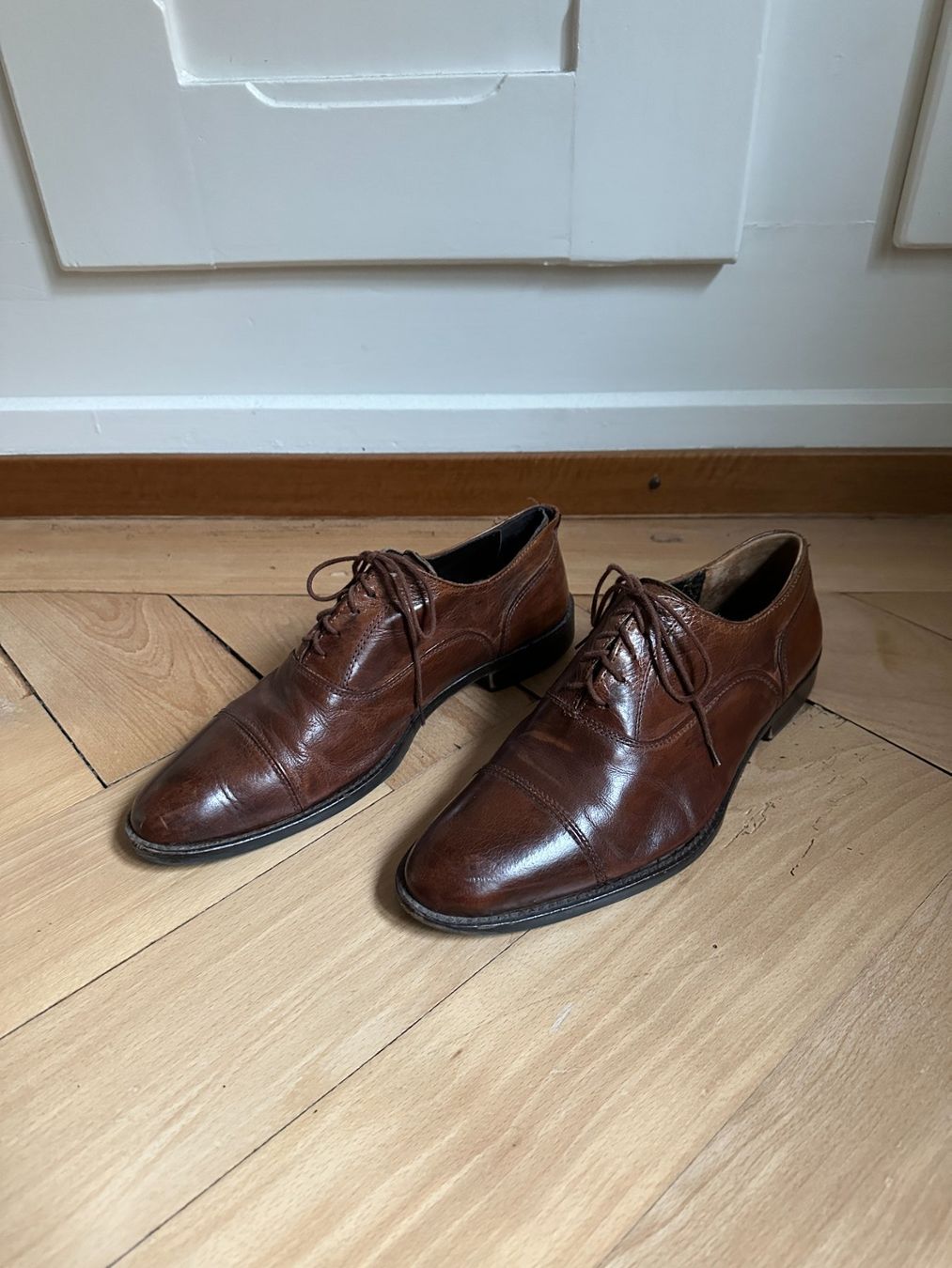 Scarpe da uomo: WARREN & PARKER - Leder Halbschuhe braun 40 – Usato da Zürich venduto da Diazaio
