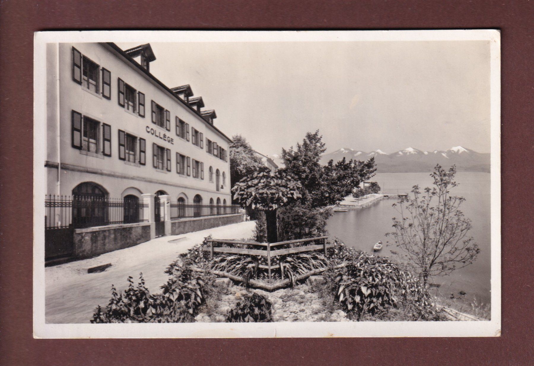 Ansichtskarten: ST. GINGOLPH - Collège Catholique - 1939 – Gebraucht aus Pully von nicecards-shop