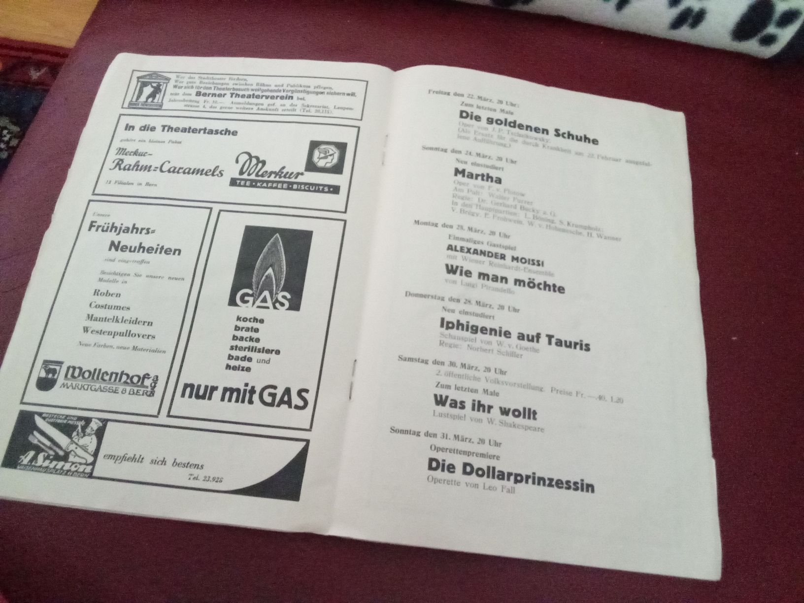 Libri: BERNER THEATER-ZEITUNG 1934/35 – Usato da Muri BE venduto da Alk 4