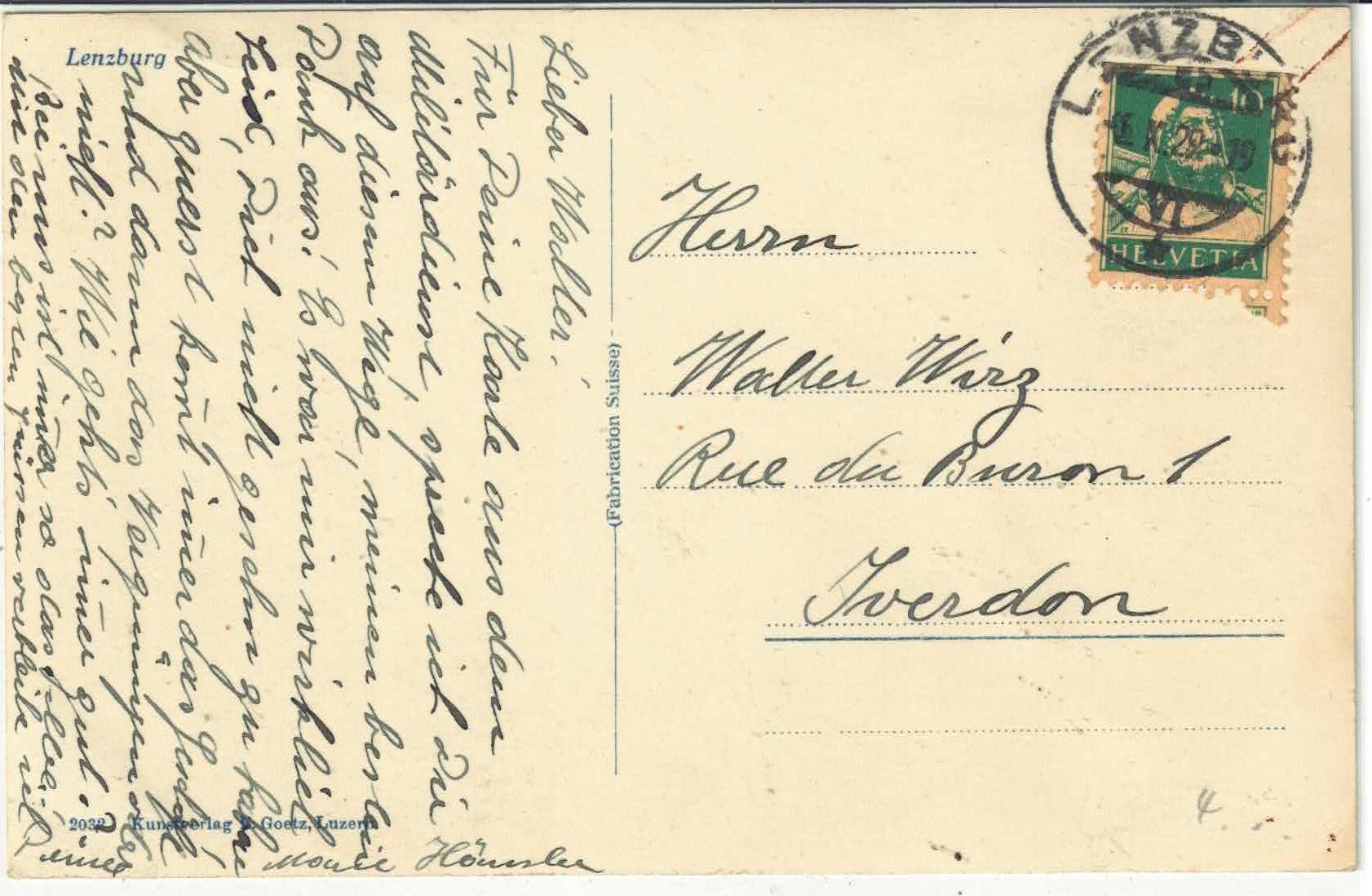 Cartes postales: Lenzburg - Generalansicht – D'occasion à Ettingen par Kartenplanet 1