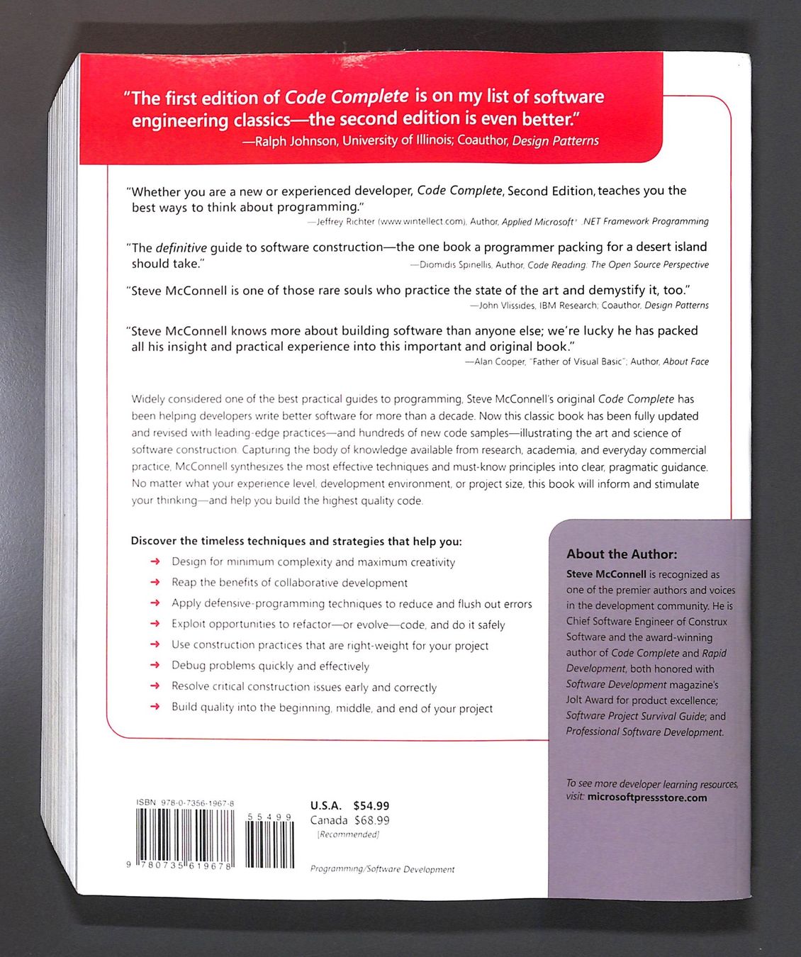 Libri: CODE COMPLETE. A practical handbook of software construction – Usato da Zürich venduto da Nobs1 1