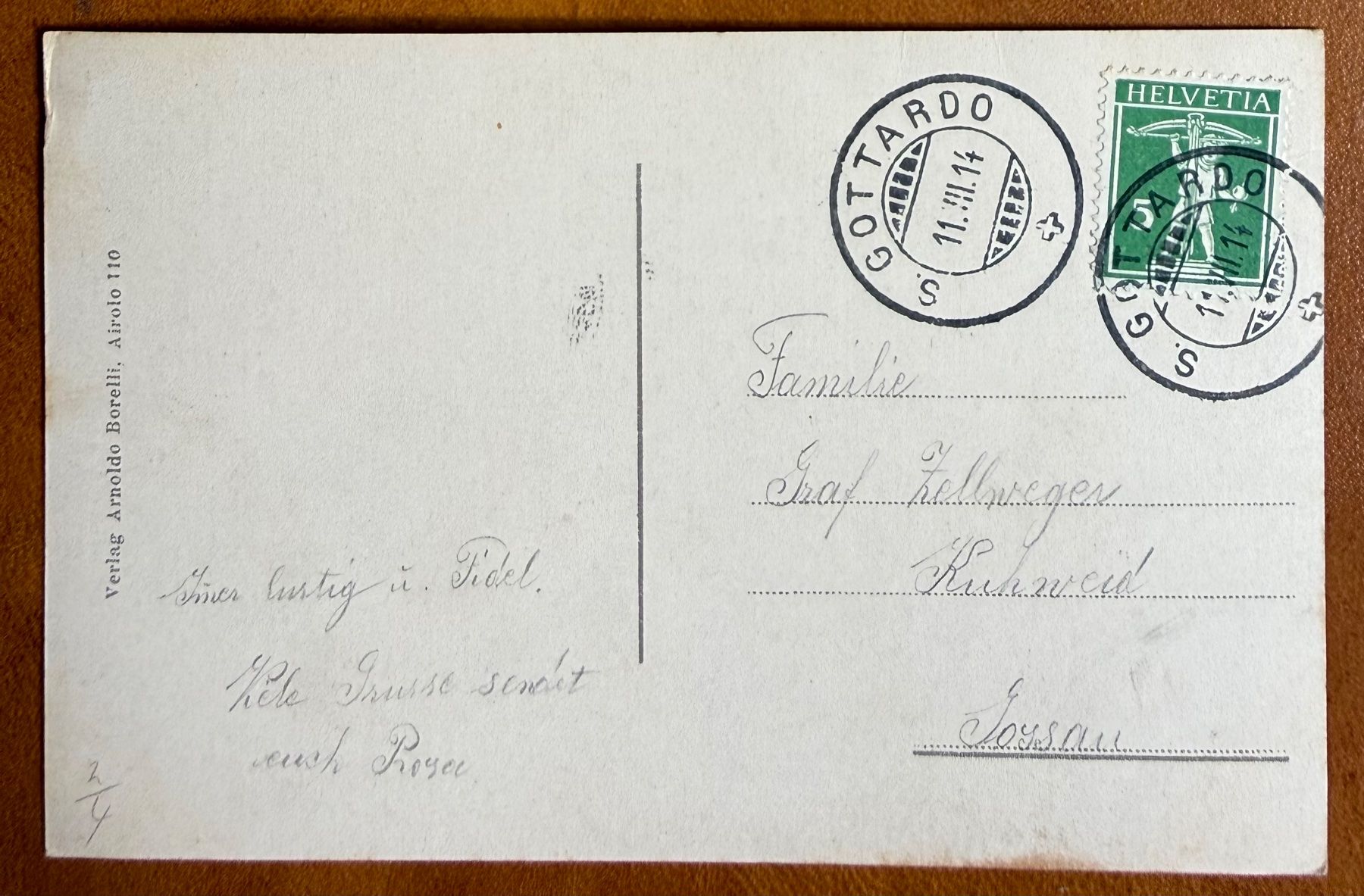 Cartes postales: Gotthard Hospitz 1914 – D'occasion à Lutry par Ediego 1
