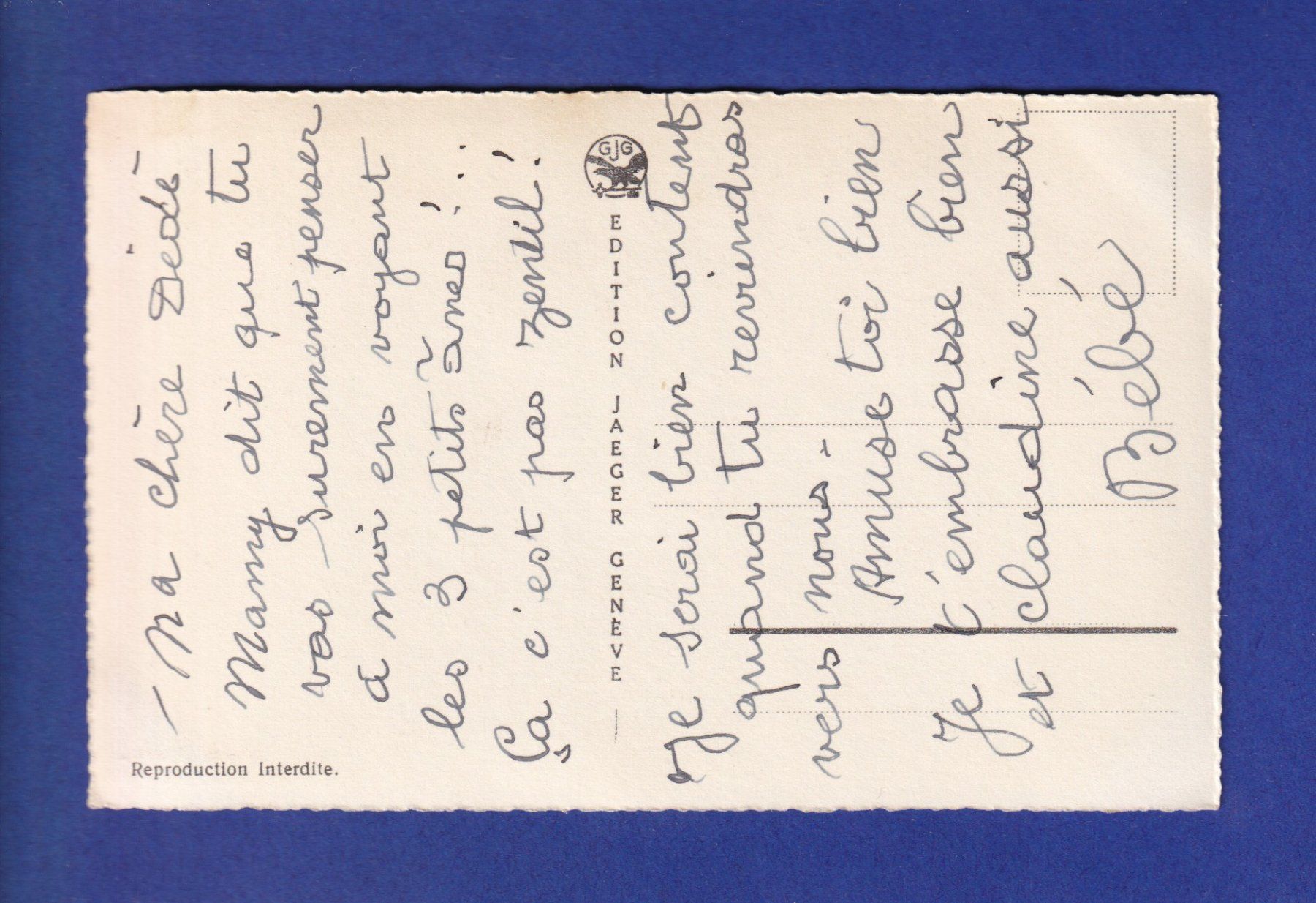 Cartoline postali: ANE - Trois bons copains – Usato da Pully venduto da nicecards-shop 1