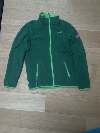 Trollkids Fleecejacke grün Grösse 164 guter Zustand