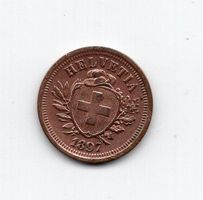 (1083) Schweiz, 1 Rappen, 1897, vz
