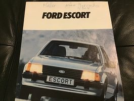 Ford Escort Posterprospekt 8 Seiten August 1980