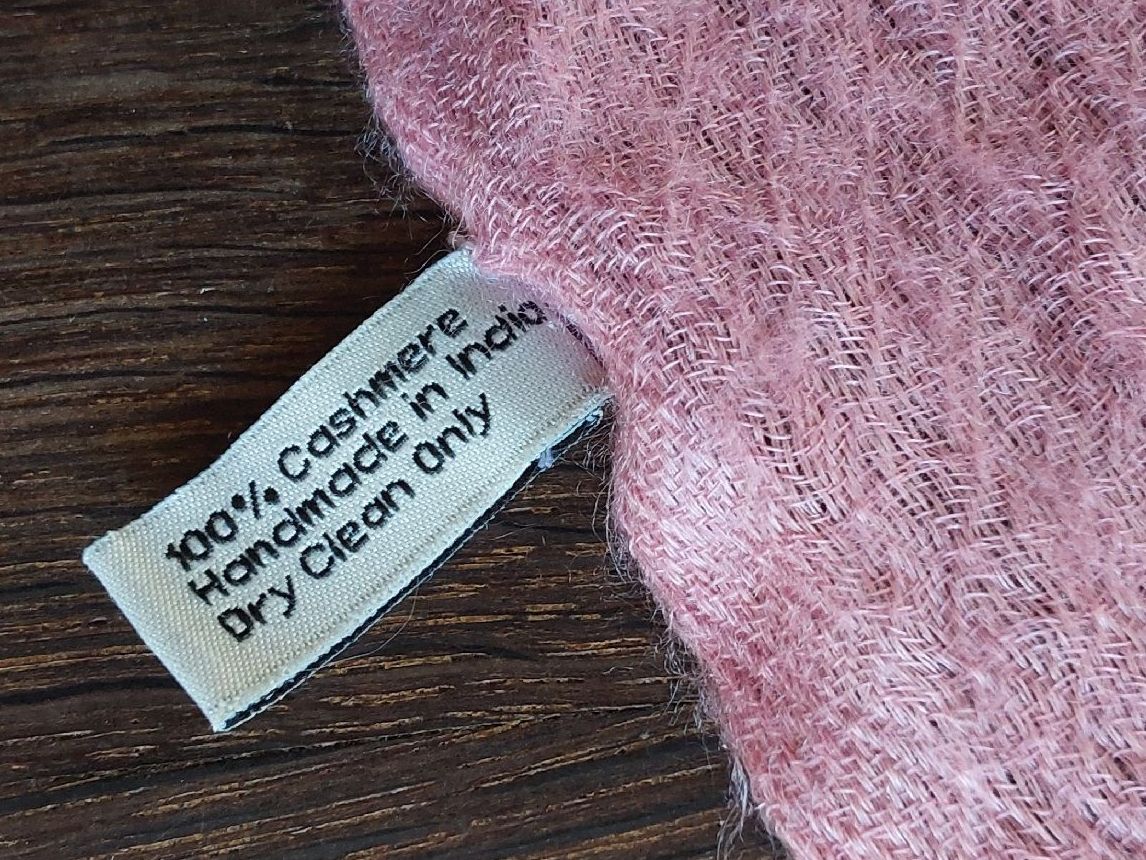 Foulard & Sciarpe: Schal Kaschmir rosa Handmade in India – Nuovo (secondo la descrizione) da Köniz venduto da scopello12 4