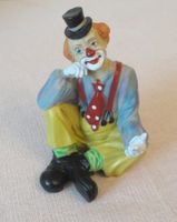 Clownfigur sitzend aus Resine