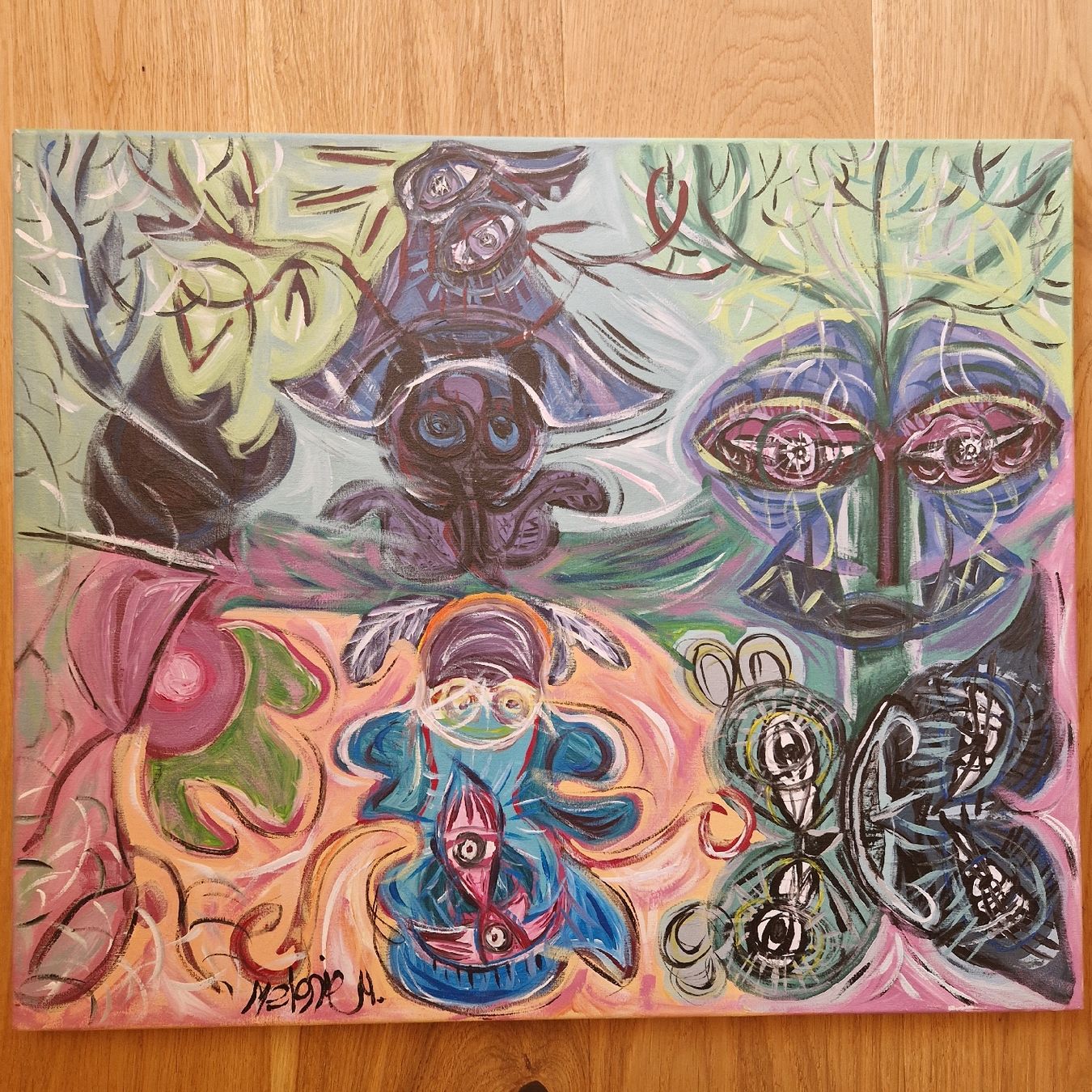 Dipinti: Acrylbild,  Original, "Augenblick"  – Nuovo (secondo la descrizione) da Kaltacker venduto da ume_9qsb 1