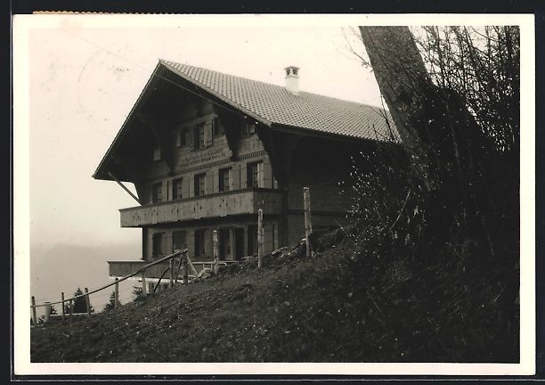 Cartoline postali: Aeschi, Allmend, Ferien-, Skiheim des J – Usato da Berlin venduto da bartko-reher