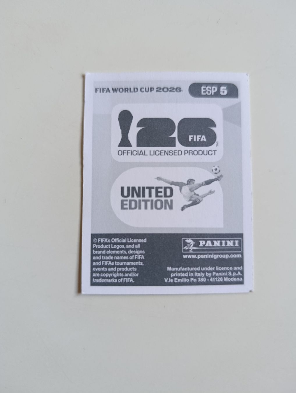 Panini Sammelbilder & Trading cards: Panini World Cup 2026 ESP 5 – Neu (gemäss Beschreibung) aus Lavey-Village von pas_7xd2 1