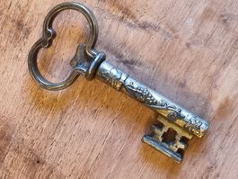 Vintage Korkenzieher Schlüssel Messing Deko