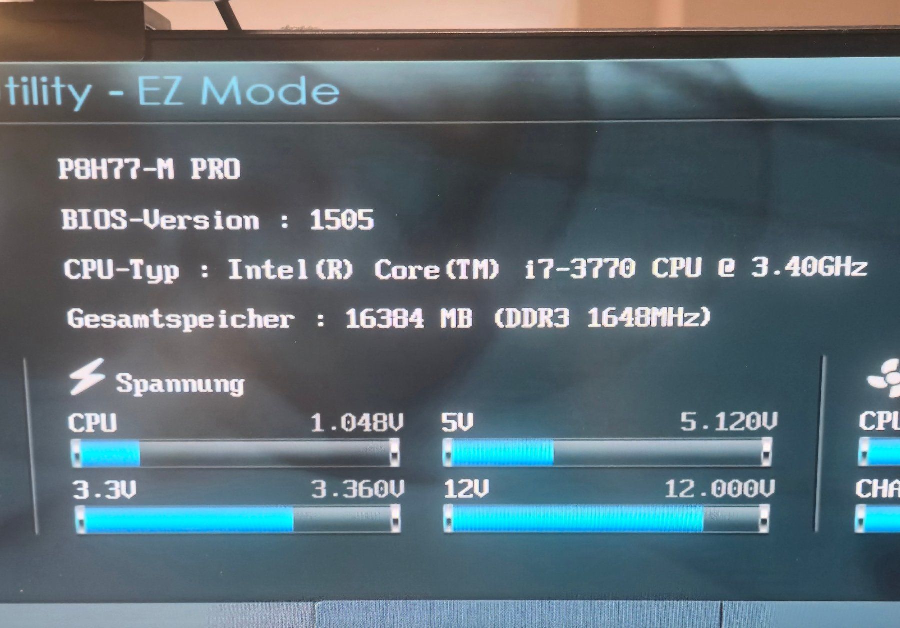 Asus PC: 'PC mit Asus P8H77-M PRO Mainboard – Usato da Amriswil venduto da Chris-Tech 2