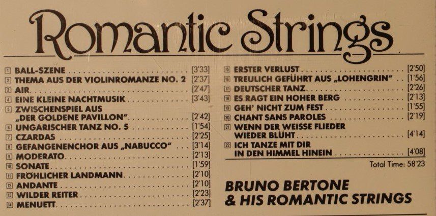CDs: Bruno Bertone - Romantic Strings – D'occasion à Luzern par CONTENTI 3