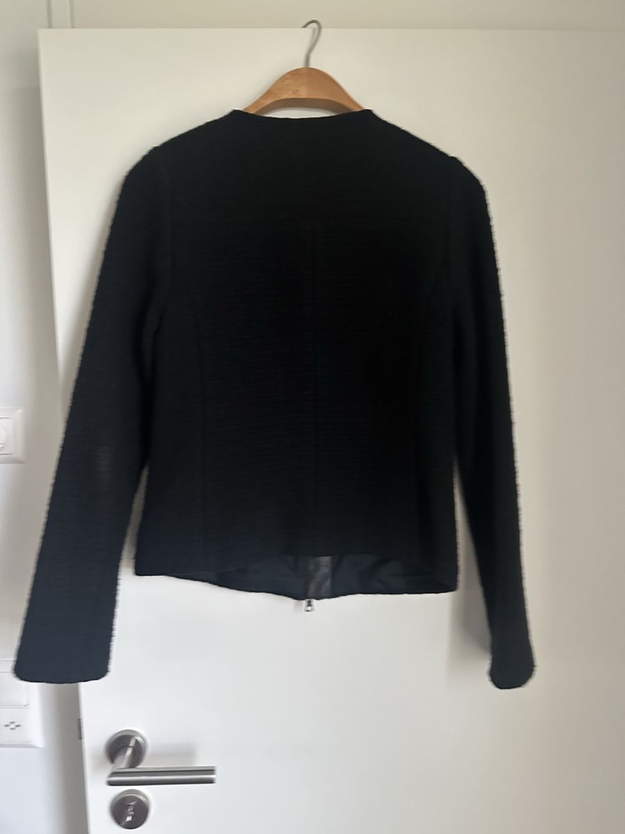 Jacken: Black wool & leather jacket VINCE - US10 – Gebraucht aus Langnau am Albis von bar_ml6k 3
