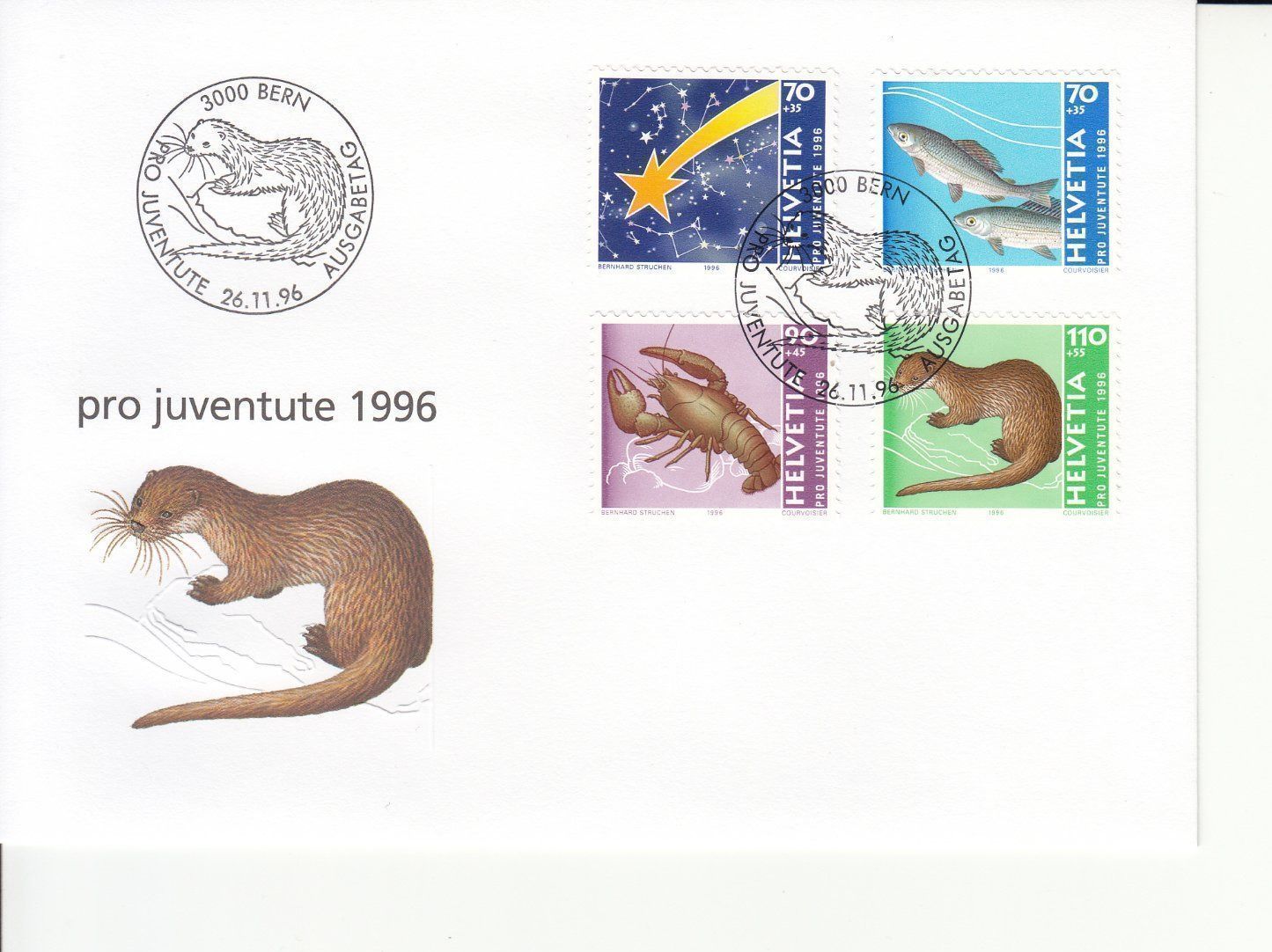 Tutti i francobolli: Pro Juventute 1996 FDC – Usato da Bürglen TG venduto da StampGraf