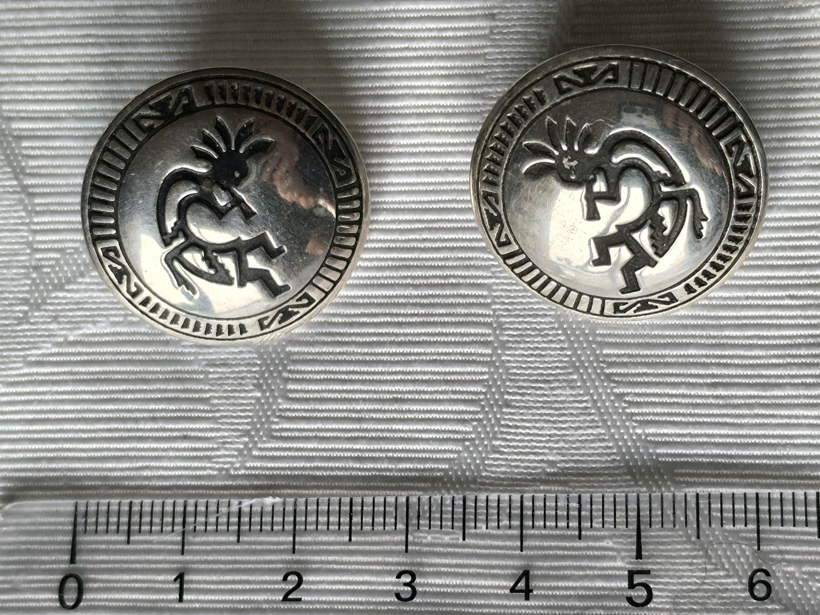 Orecchini pendenti & Orecchini a lobo: Grosse Navajo Sterling Ohrstecker,Kokopelli – Usato da Schaffhausen venduto da gab_v5qf