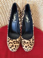 Saint Laurent YSL Leopard Print Pumps Heels EU 39