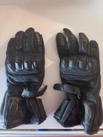 Gants de moto Held HRD en cuir noir, taille 6,5.