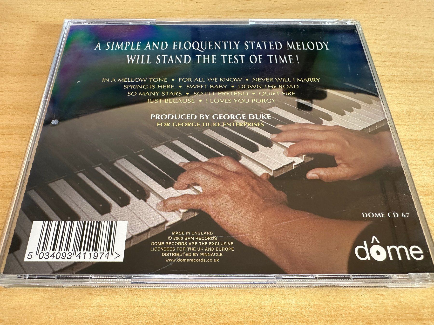 CD: George Duke - In a Mellow Tone – Usato da Rikon im Tösstal venduto da Alpenmutz 1