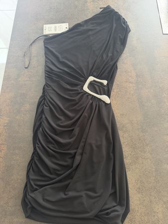 Zara Sommerkleid mit Glitzer-Schnalle — Gr. S/M