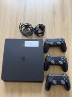 PlayStation 4 Slim 1 TB mit drei Controllern