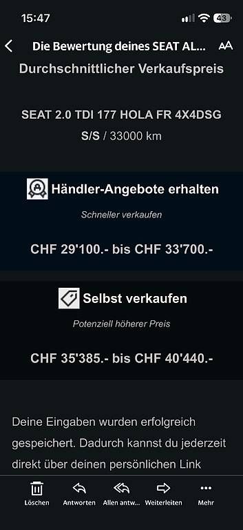Automobili: Seat Alhambra, aus 1.Hand, wenig Km – Usato da Rüti ZH venduto da rob_m5dm 4