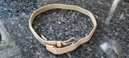 Geflochtener Stretch Gürtel, beige, Grösse 85 cm, neu!