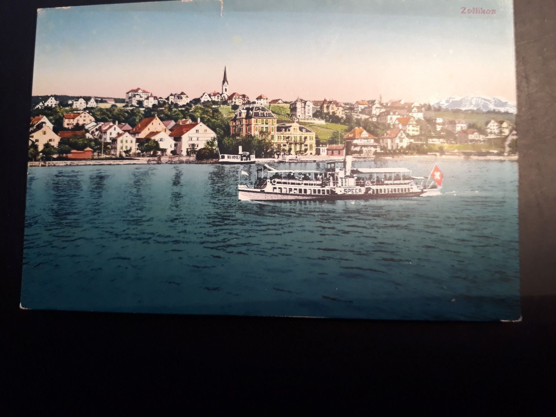 Cartoline postali: AK Dampfschiff 'Speer', Zollikon – Usato da Herzogenbuchsee venduto da Herkules9