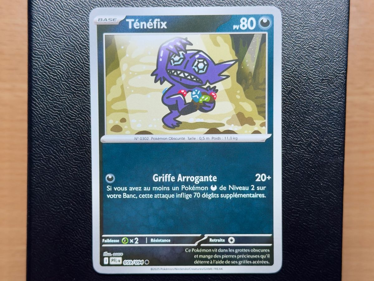 Pokémon Carte collezionabili: Ténéfix Reverse (059/094) - ME02 - PFL FR – Usato da Chézard-St-Martin venduto da Kro_Cards