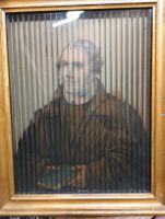 Historisches Lamellenbild von drei Reformatoren