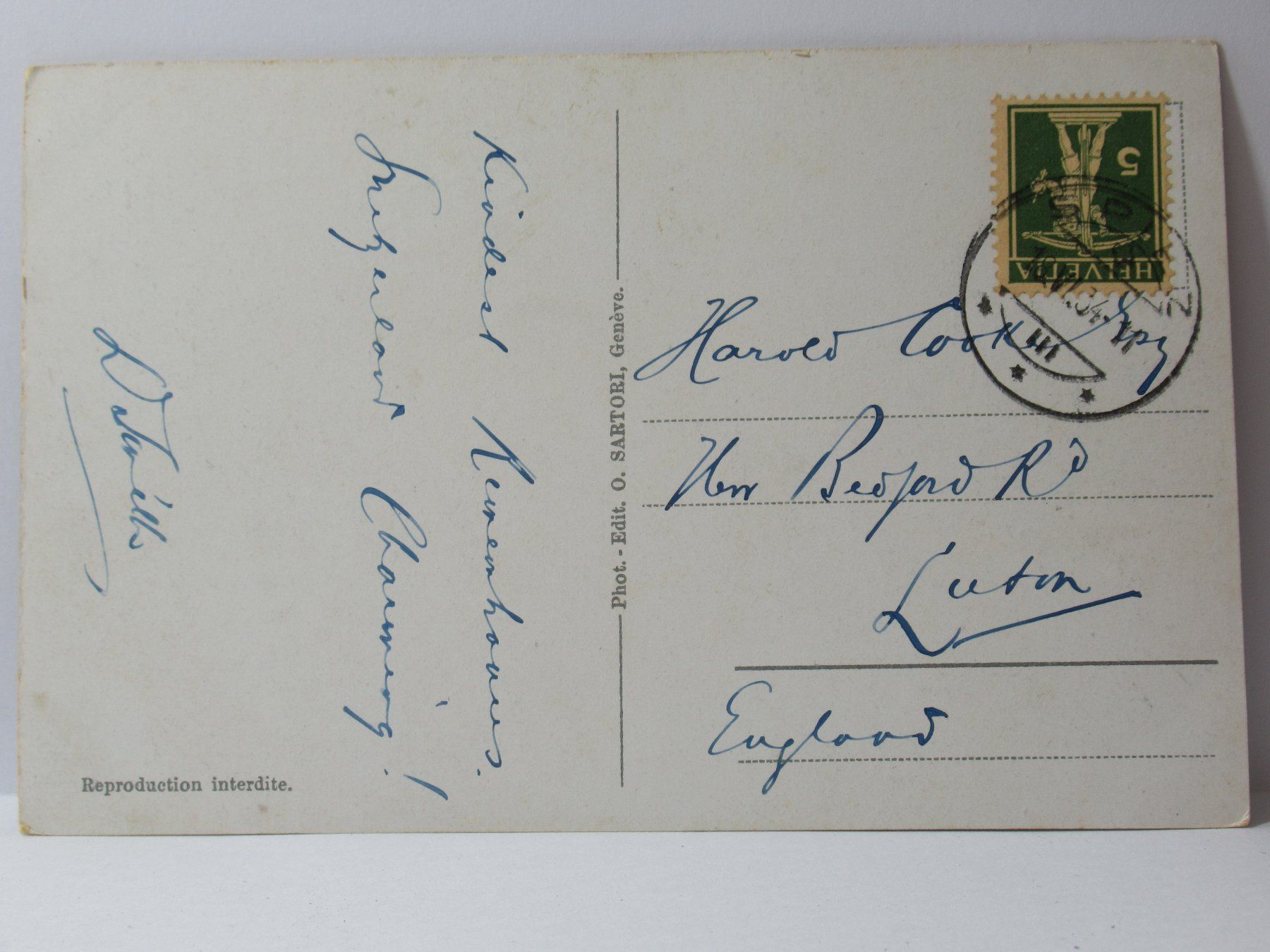 Cartoline postali: Château de Chillon 1934 – Usato da Grenchen venduto da Bluemchen1900 1