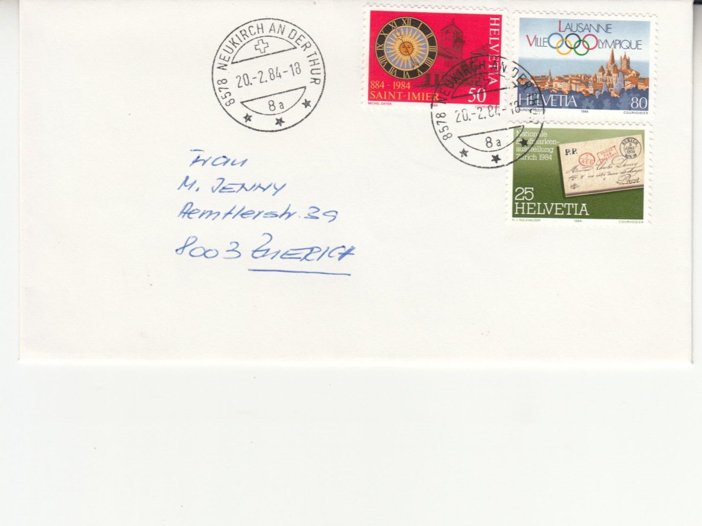 Alle Briefmarken: SBK 705 - 707 FDC Neukirch Vortag – Gebraucht aus Bürglen TG von StampGraf