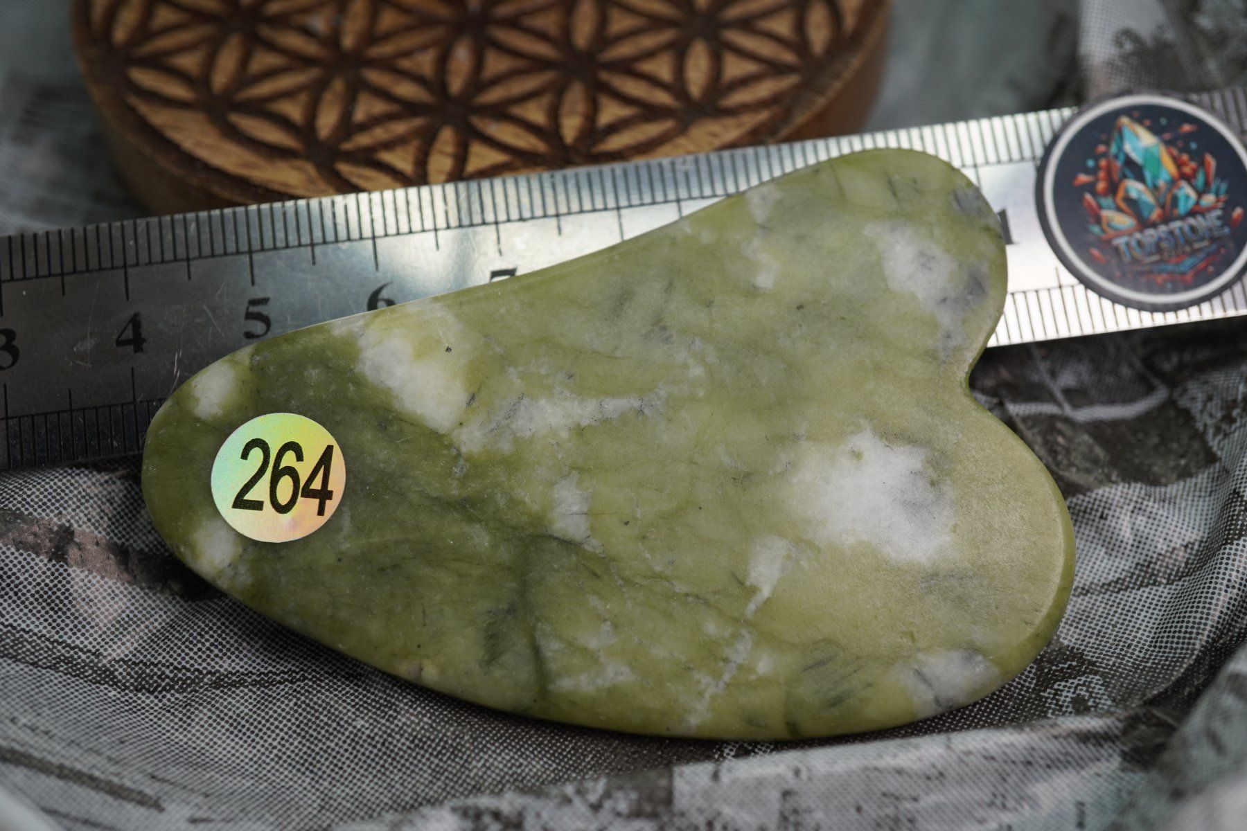 Minerali & Pietre curative: Gua Sha Massage-Stein Jade Grün ab 1.- – Nuovo e nell'imballaggio originale da Eschenbach SG venduto da topstone