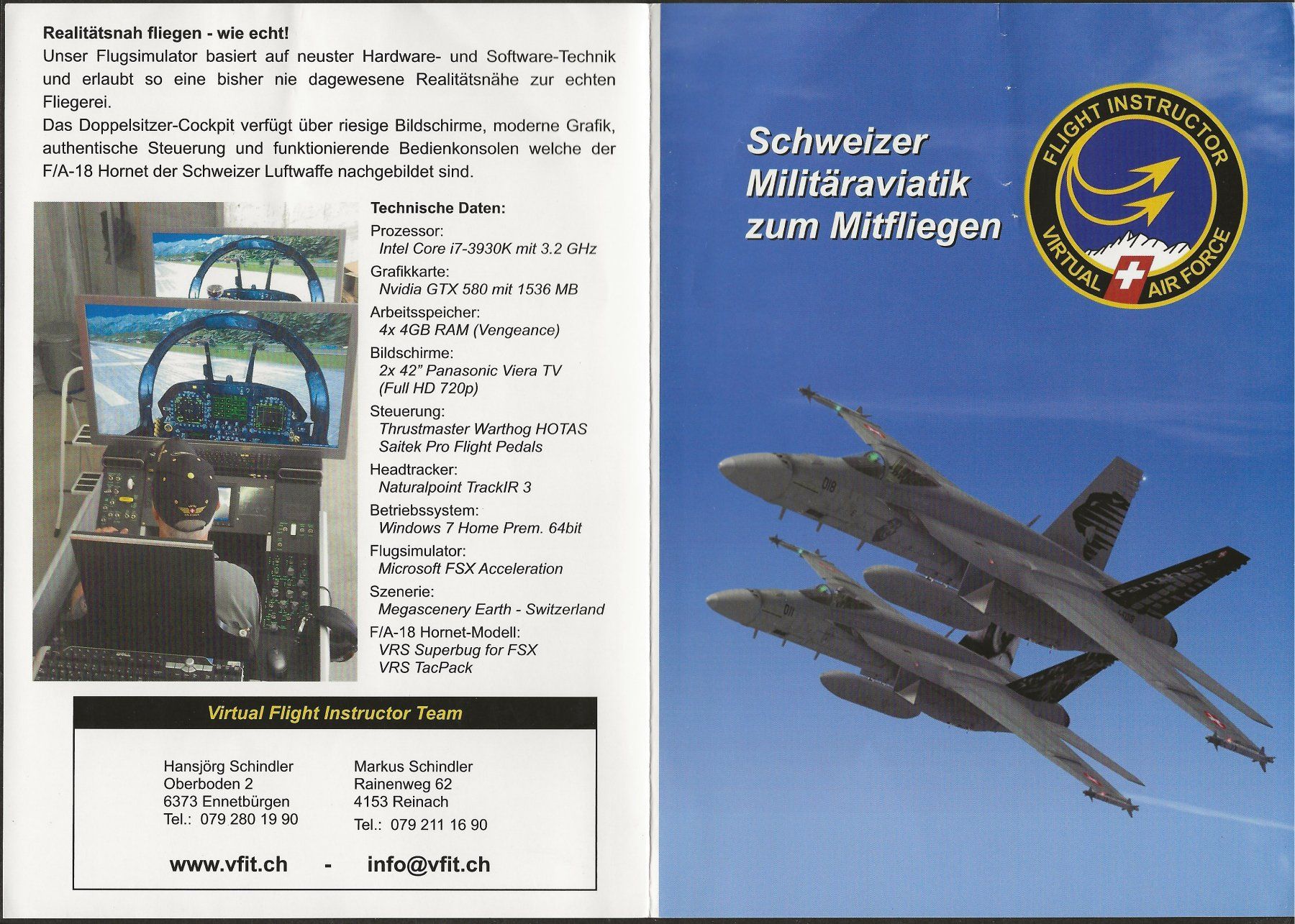 Schweizer Armee Documenti: Flight Instructor Virtual Air Force Flugzeug CH Armee Flyer – Usato da Müswangen venduto da buyin 2