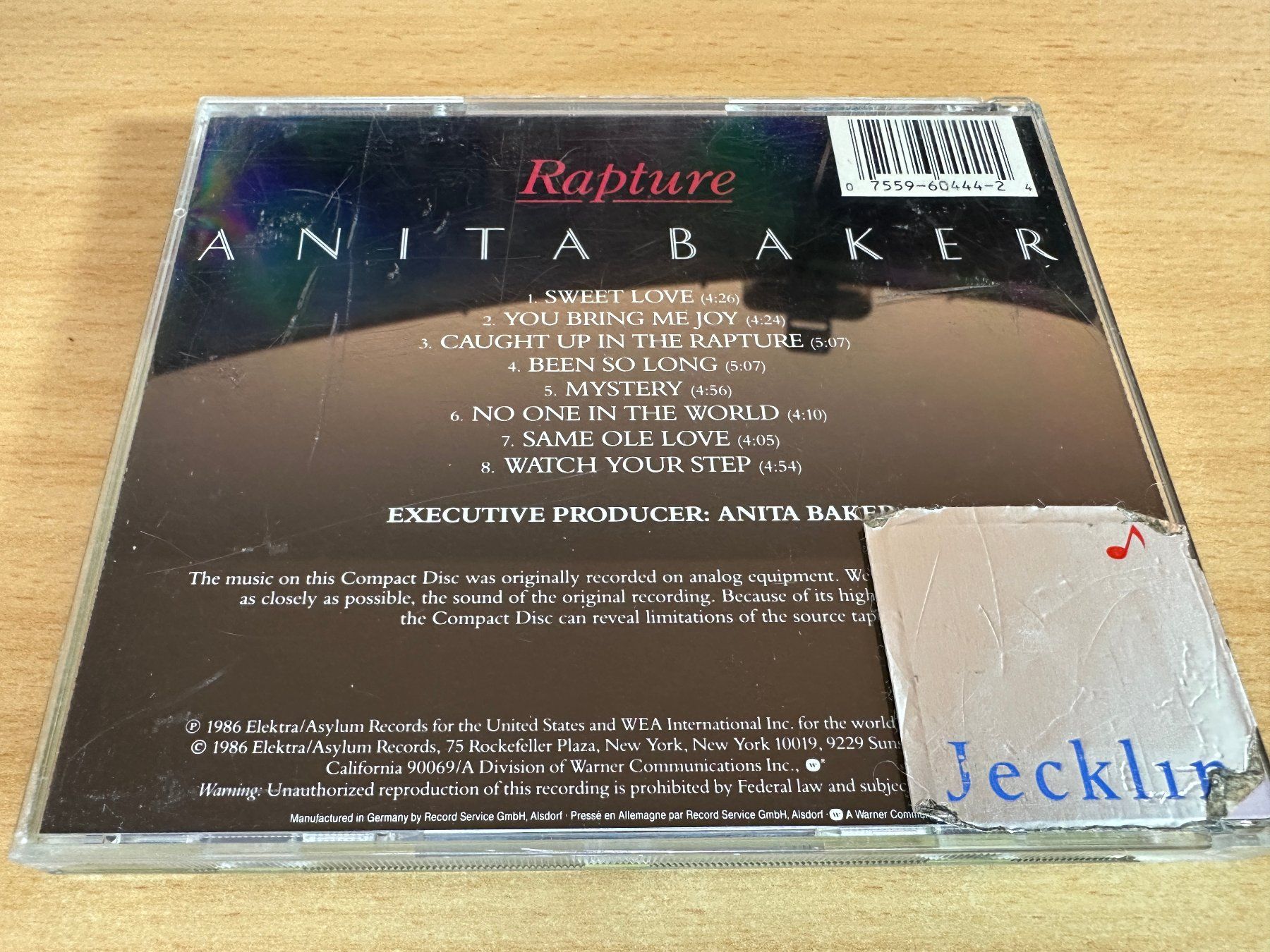 CDs: Anita Baker – Rapture – D'occasion à Rikon im Tösstal par Alpenmutz 1