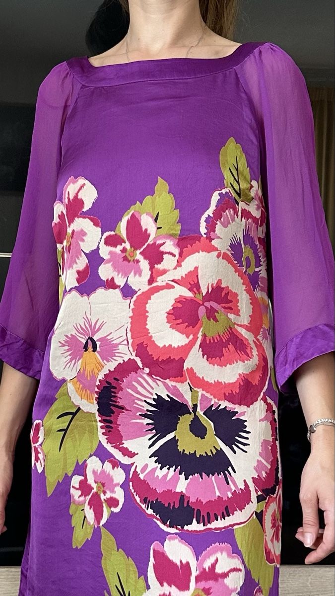 Robes: Robe imprimée florale Monsoon violette taille 36 – Neuf (Voir description) à Vuippens par ale_6gkb 2