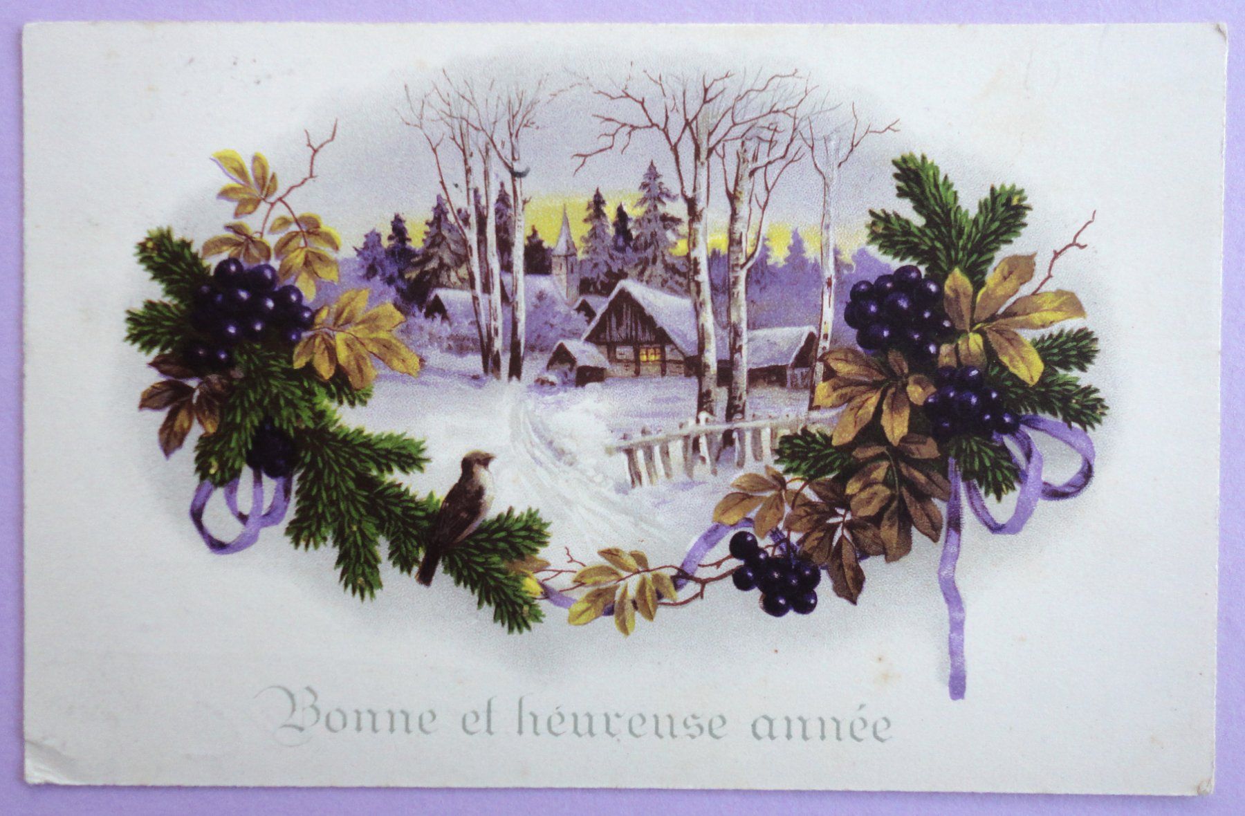 Cartoline postali: Bonne et heureuse année – Usato da Fétigny venduto da Billy2miny