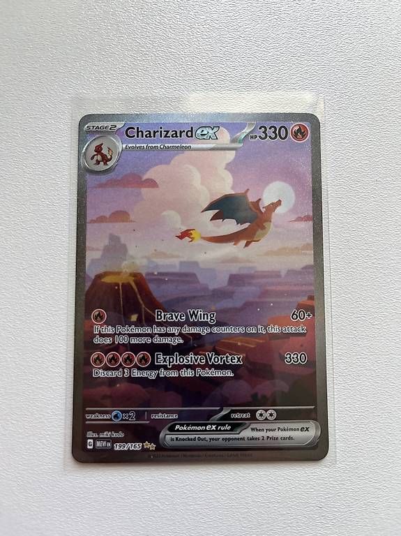 Pokémon Sammelbilder & Trading cards: Pokémon 151 Charizard Ex 199/165 - EN – Neu (gemäss Beschreibung) aus Orvin von Sebastien151