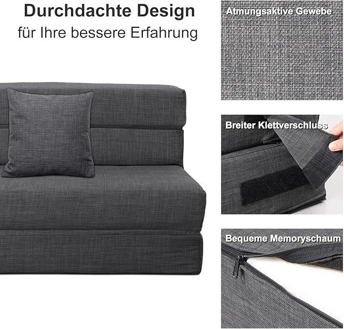 Sofas: Doppelte Schlafsofa Gästebett Klappbar Schlafsessel – Neuf avec emballage d'origine à Dörflingen par Nixhub 3