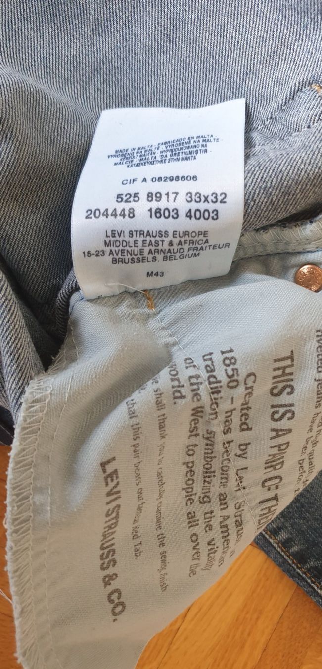 Levi's Jeans: Levi's 525 89 w33 l32 – Usato da Neuchâtel venduto da ruedelacote 1