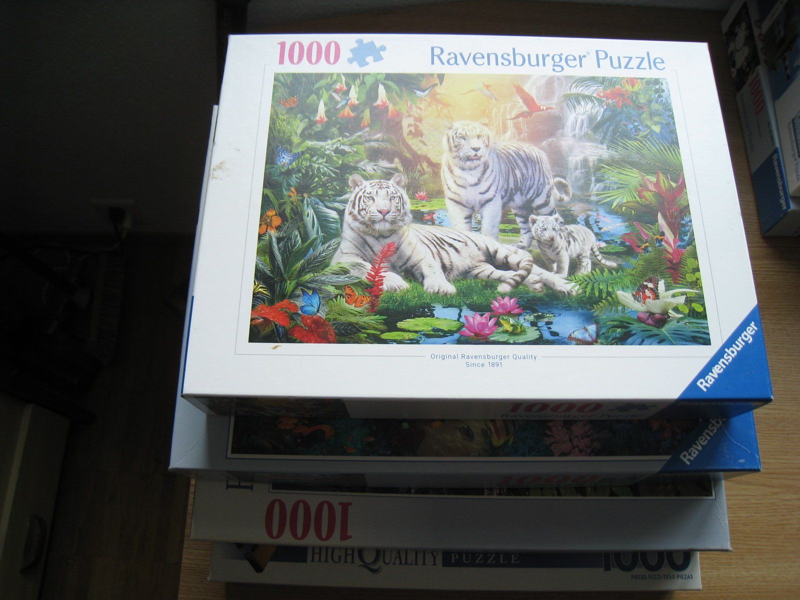 Ravensburger Puzzles: 4 Puzzle à 1000 Teile – Gebraucht aus Sutz von martinliliane