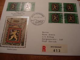 Pro Patria 1983, Satz FDC, Illustriert, gelaufen, 4 Belege