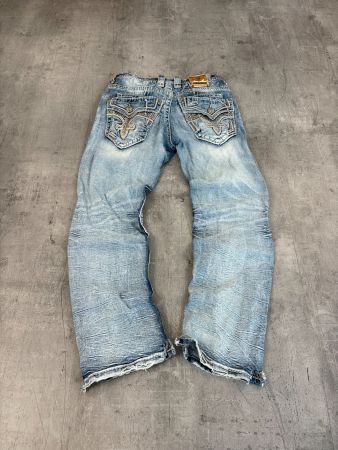 Vintage Rock Revival Straight Jeans (M)