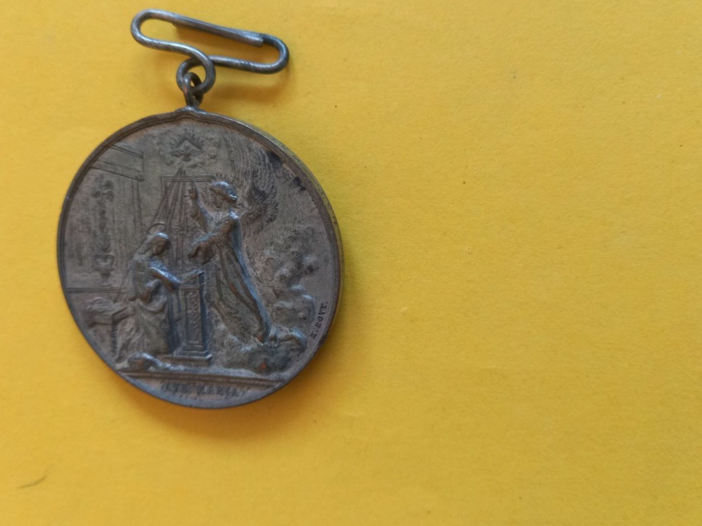 Medaglie: Médaille ancienne - Congrégation B.P. Canisius, 1881 – Usato da Rossens FR venduto da Souris1 5