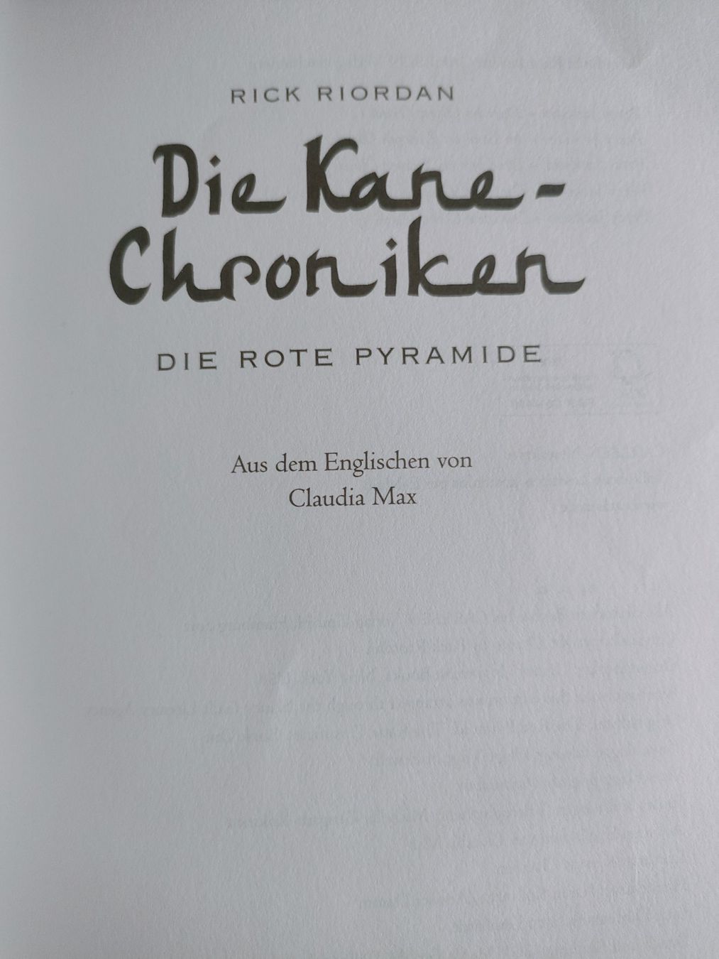 Libri: Die Kane-Chroniken 1: Die rote Pyramide – Nuovo (secondo la descrizione) da Dietikon venduto da MJ_Sporting 4